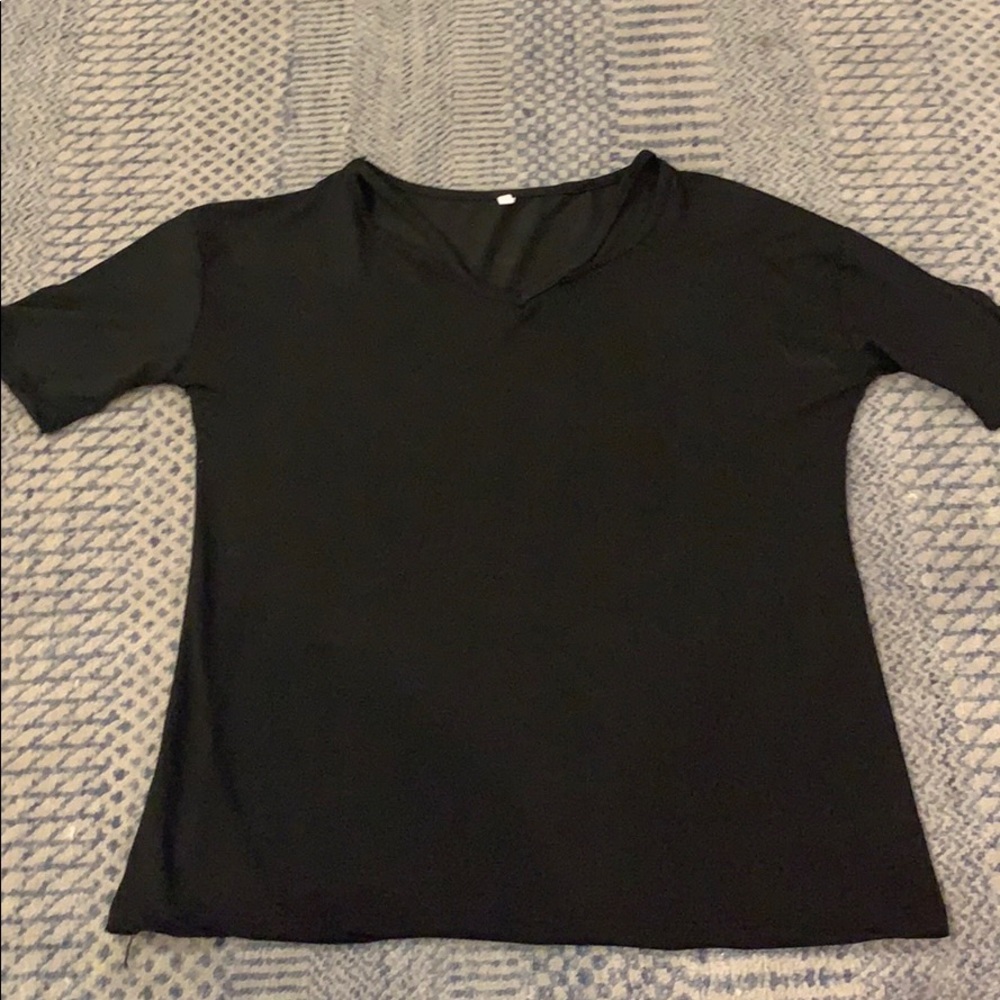 Short Sleeve Tee with strappy detail